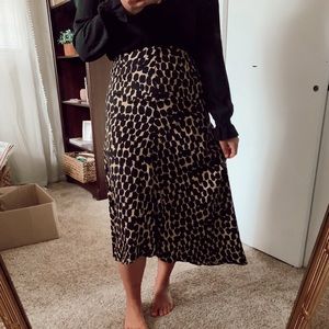 • black&tan dress skirt